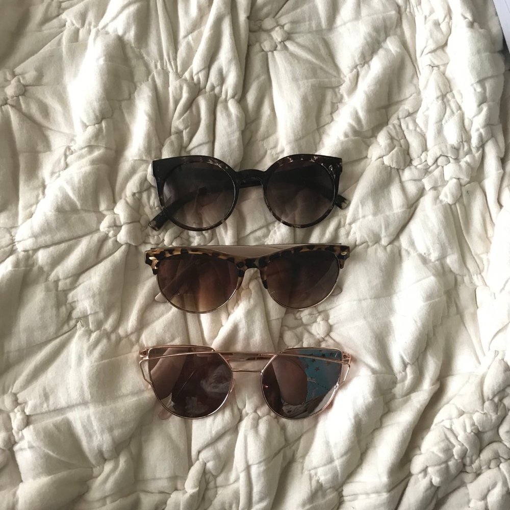 3 pairs of Target sunglasses